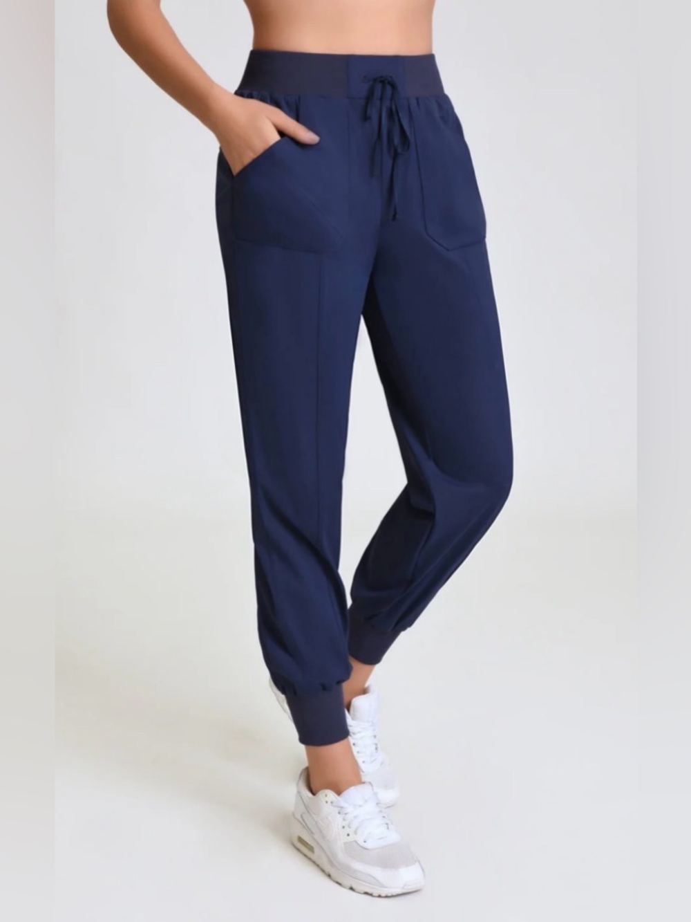 Members Marked Navy Drawstring Jogger Pants S